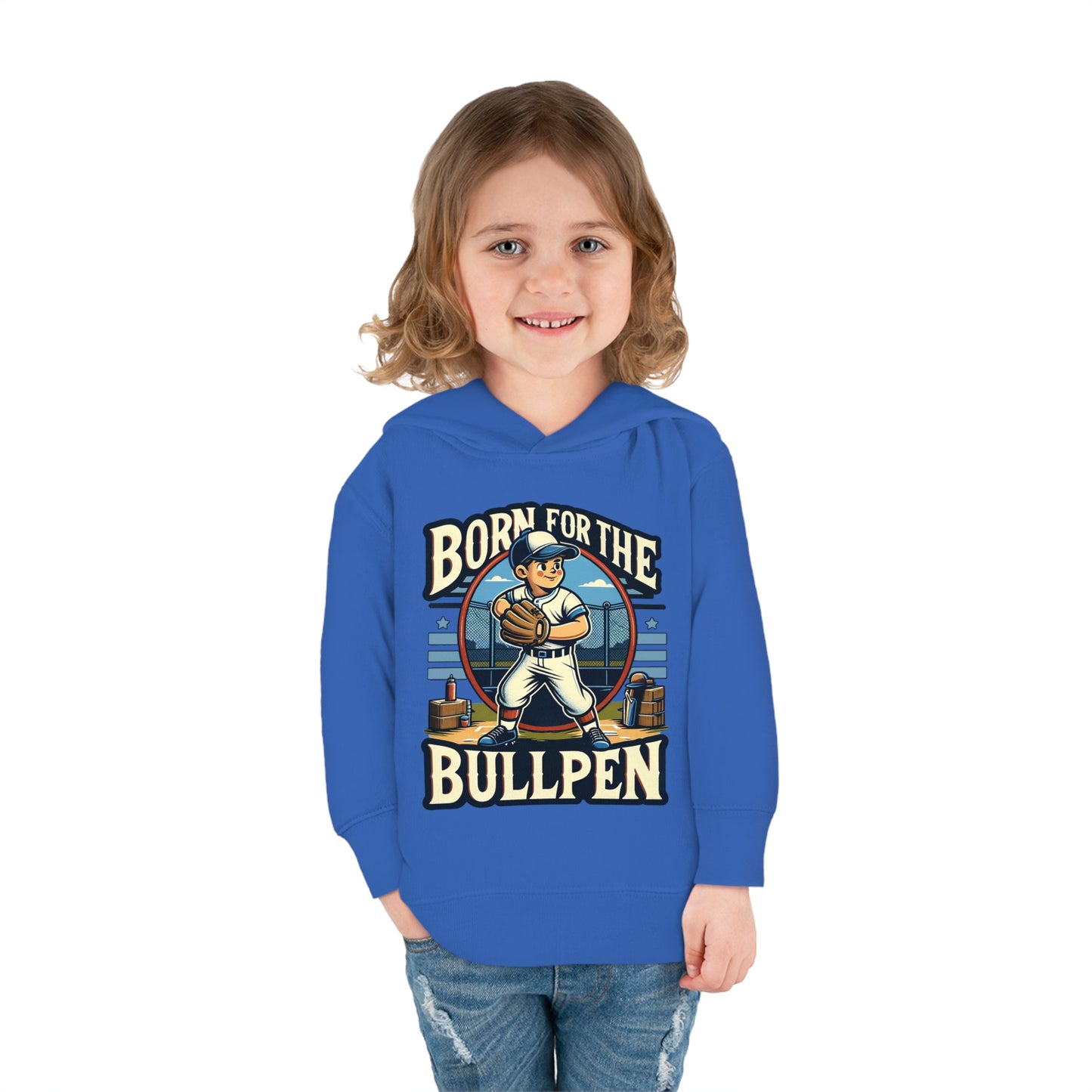 Born For The Bullpen Toddler Hoodie