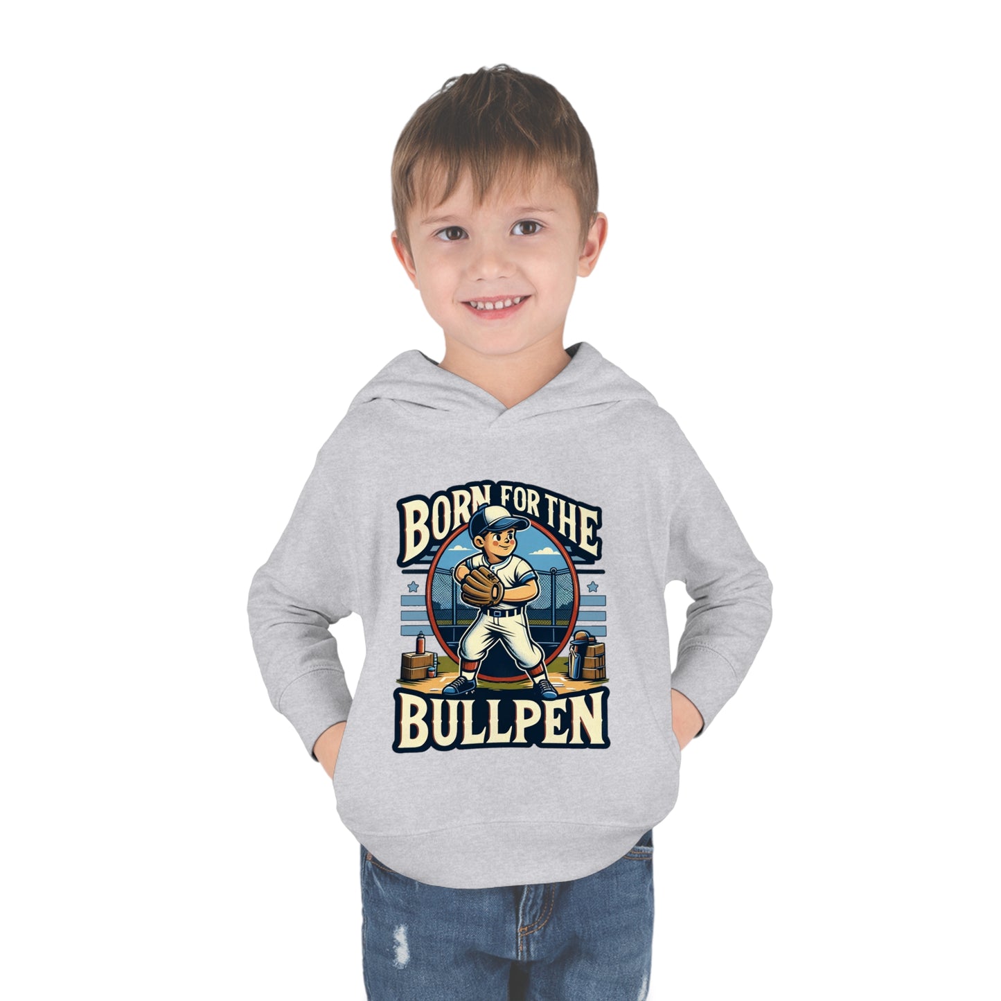 Born For The Bullpen Toddler Hoodie
