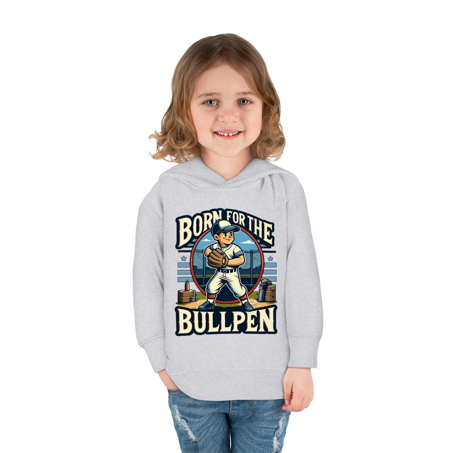 Born For The Bullpen Toddler Hoodie