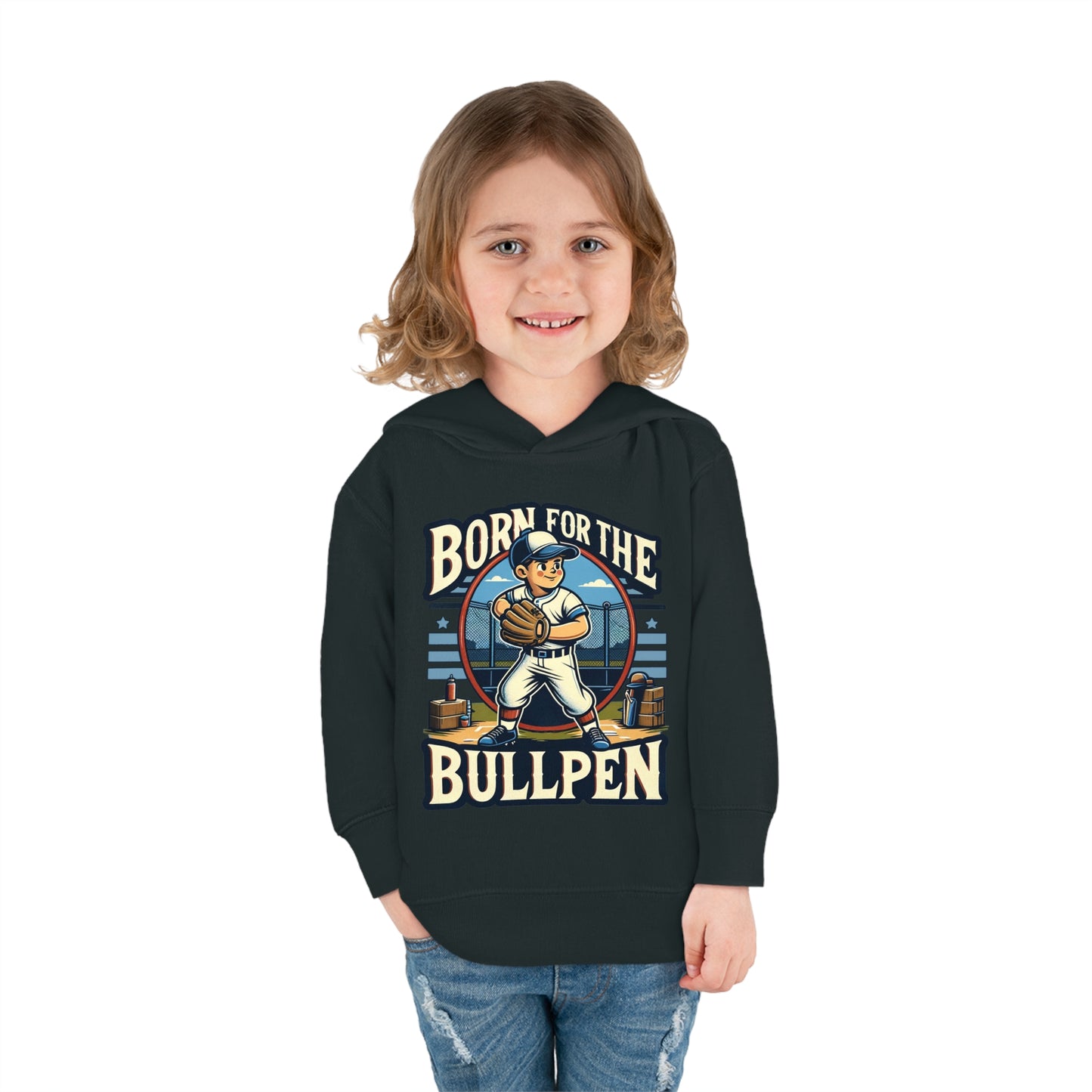 Born For The Bullpen Toddler Hoodie
