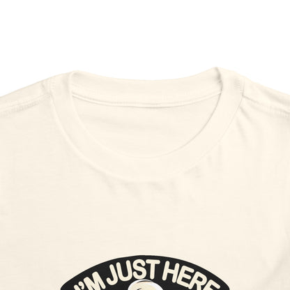 I'm Just Here For The Snacks Toddler T-Shirt